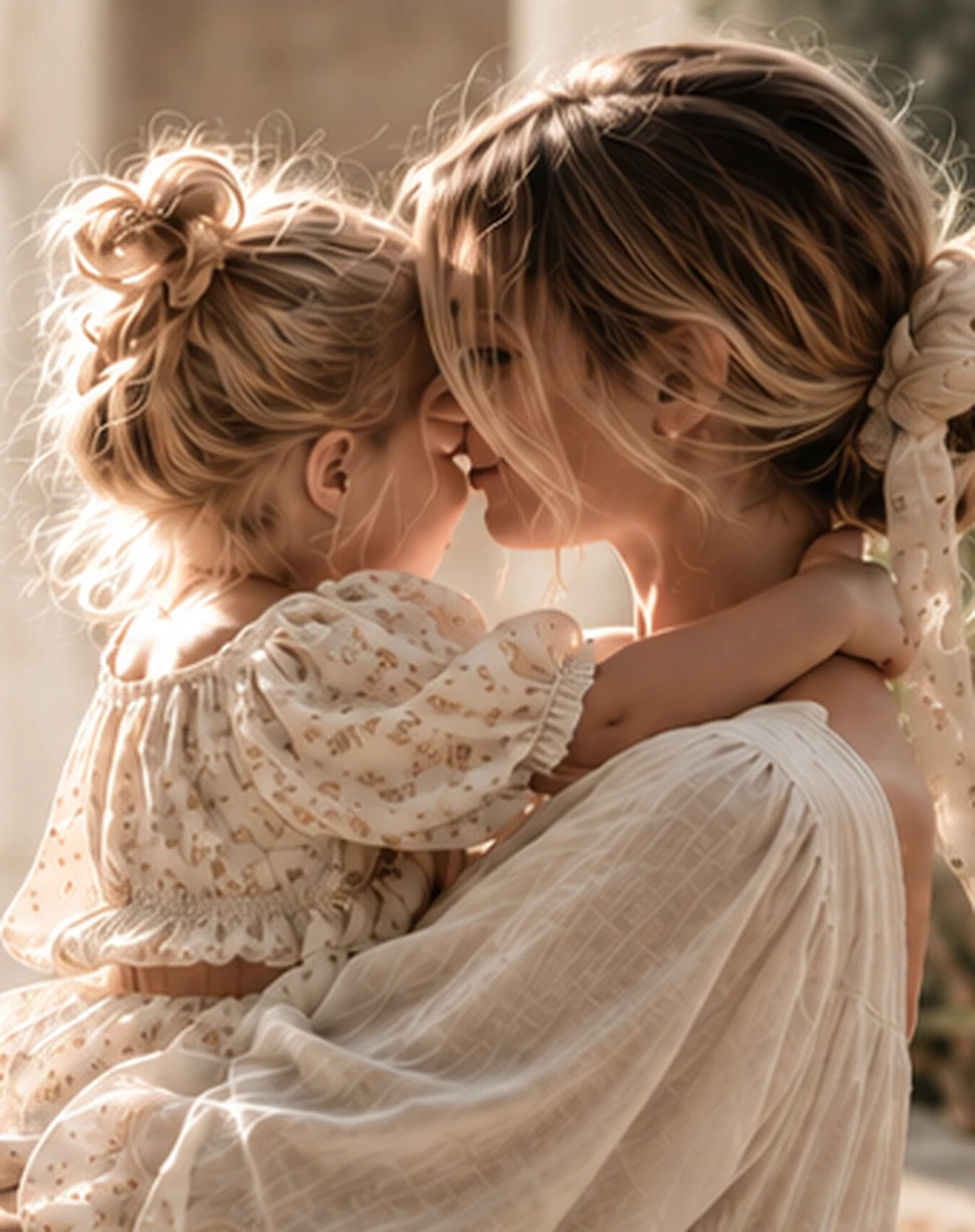 Caregiver and child sharing a warm moment